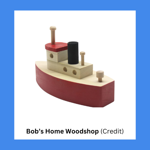 Bob's Home Woodshop Wooden Toy Tugboat