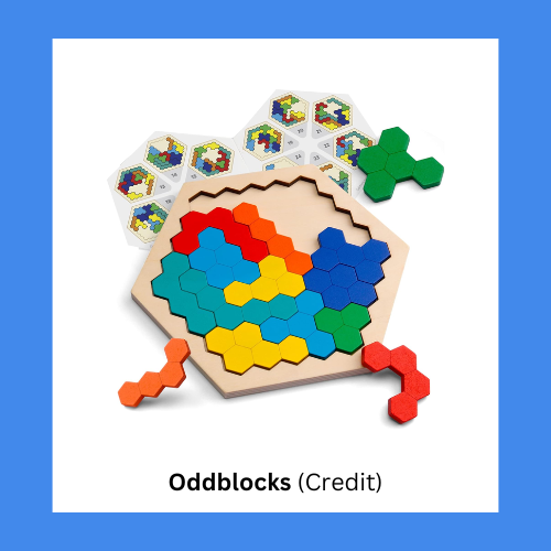 Coogam Wooden Hexagon Brain Teaser Tangram For Kids