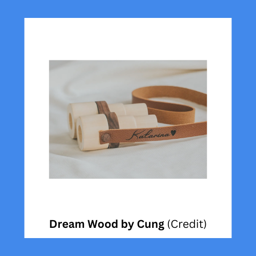 Dream Wood By Cung Wooden Pretend Binoculars For Toddlers