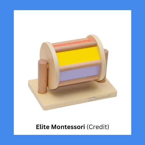 Elite Montessori Wooden Spinning Drum Toy