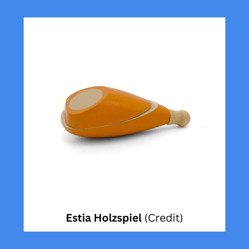 Estia Holzspiel Wooden Chicken Leg For Pretend Cooking