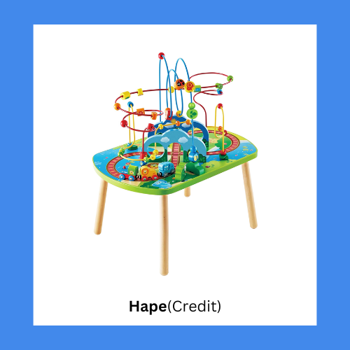 Hape Animal Railway Activity Table With Bead Maze