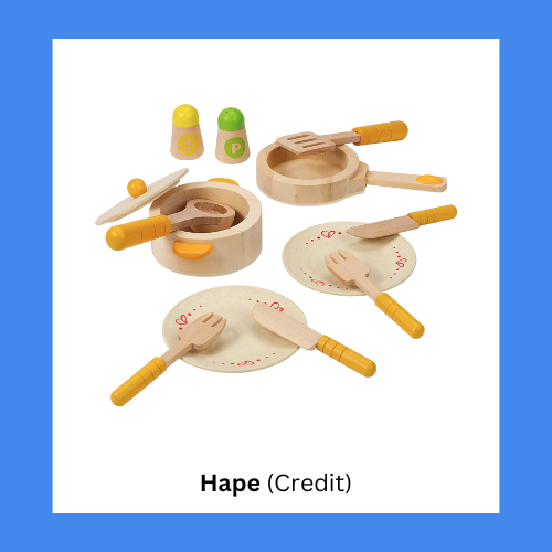 Hape Cookware And Dinnerware Wooden Playset