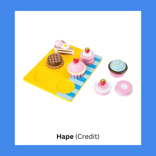 Hape Wooden Cupcake And Dessert Stacking Playset