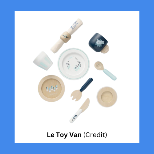 Le Toy Van Fine China Dinnerware Wooden Playset