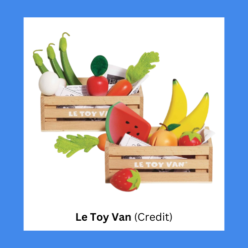 Le Toy Van Food Group Wooden Crate Playests