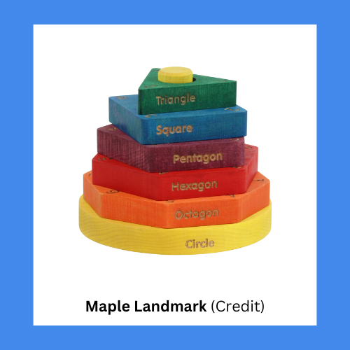Maple Landmark Wooden Shape Stacker