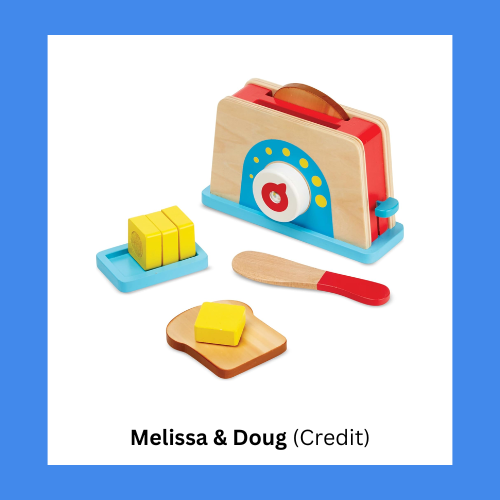 Melissa & Doug Bread and Butter Toaster Set