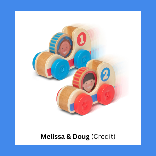 Melissa & Doug Go Tots Wooden Racecar Two Set