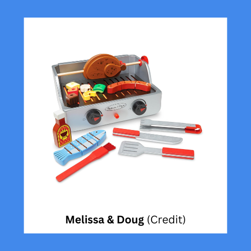 Melissa & Doug Rotisserie Chicken Wooden Barbecue Playset