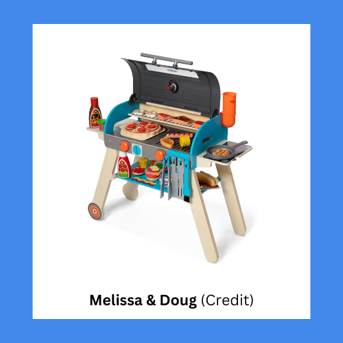 Melissa & Doug Wooden BBQ Smoker And Pizza Oven