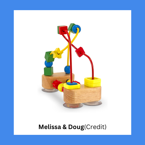 Melissa & Doug Wooden Bead Maze With Suction Cup Base