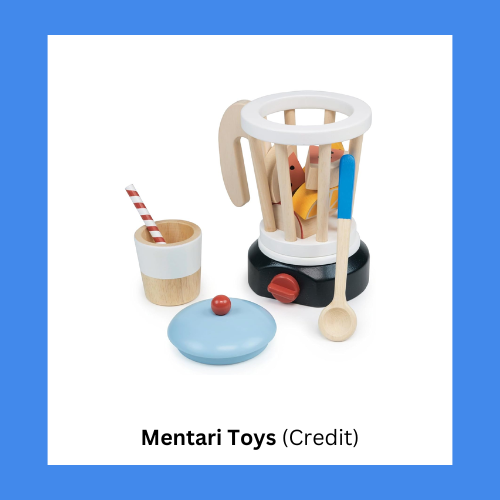 Mentari Toys Wooden Fruit Blender Playset