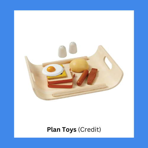 Plan Toys Breakfast Tray Wooden Pretend Meal