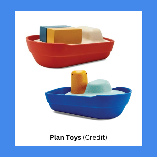 Plan Toys Wooden Tugboat And Cargo Ship