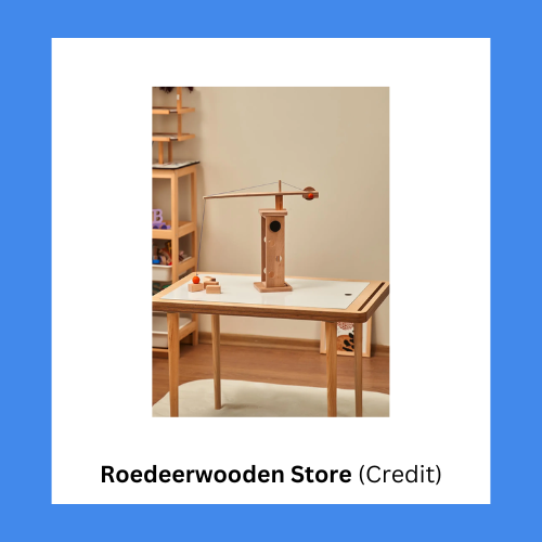 Roedeerwooden Store Handmade Wooden Toy Crane