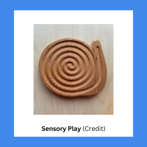 Sensory Play Snail Wooden Tracing Board
