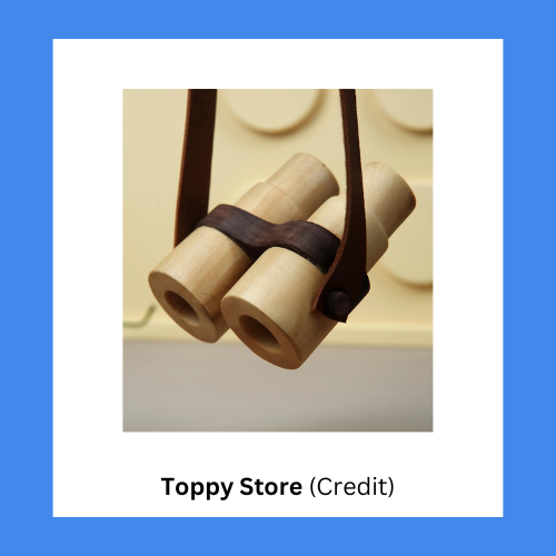 Toppy Store Personalized Wooden Binocular Toy
