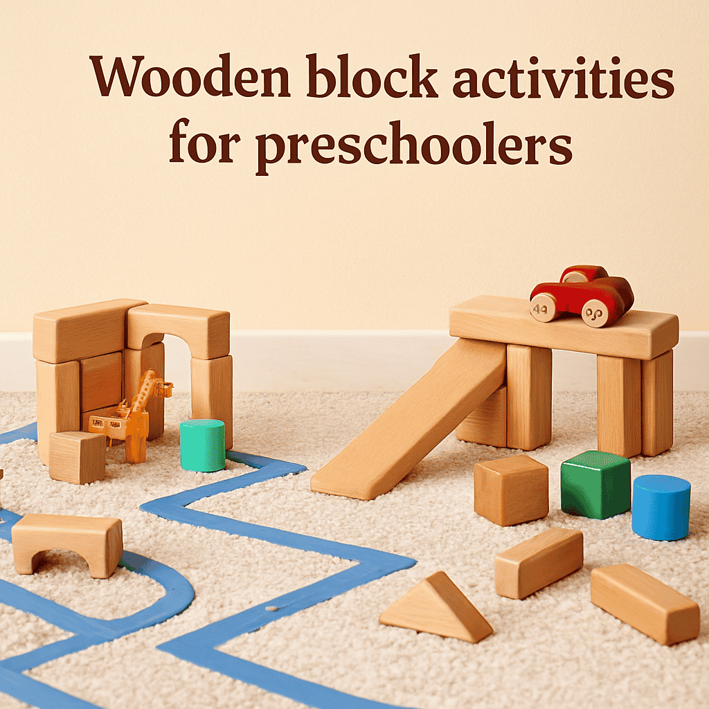 Wooden block activities for preschoolers