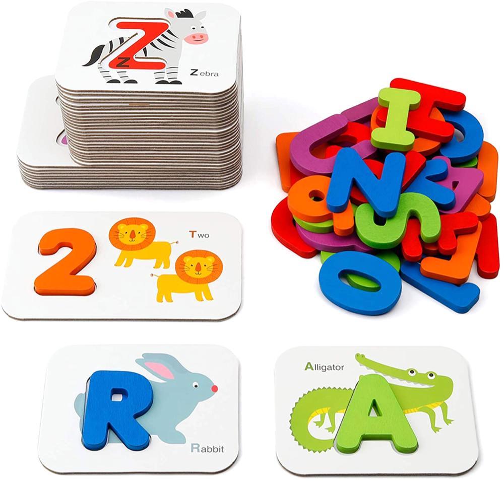 coogam alphabet and numbers flashcards set