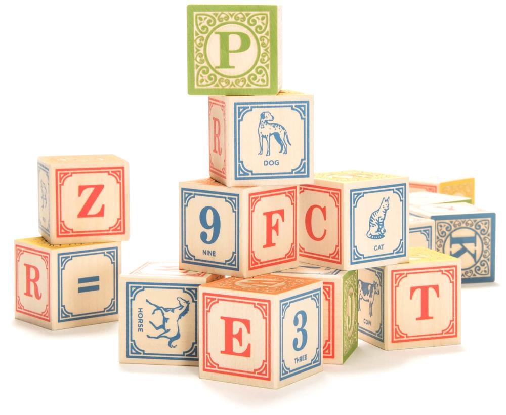 uncle goose classic wooden alphabet blocks