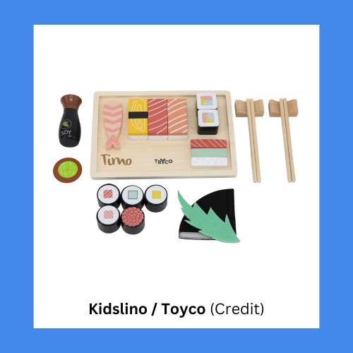 Kidslino  Toyco Wooden Sushi Box Playset