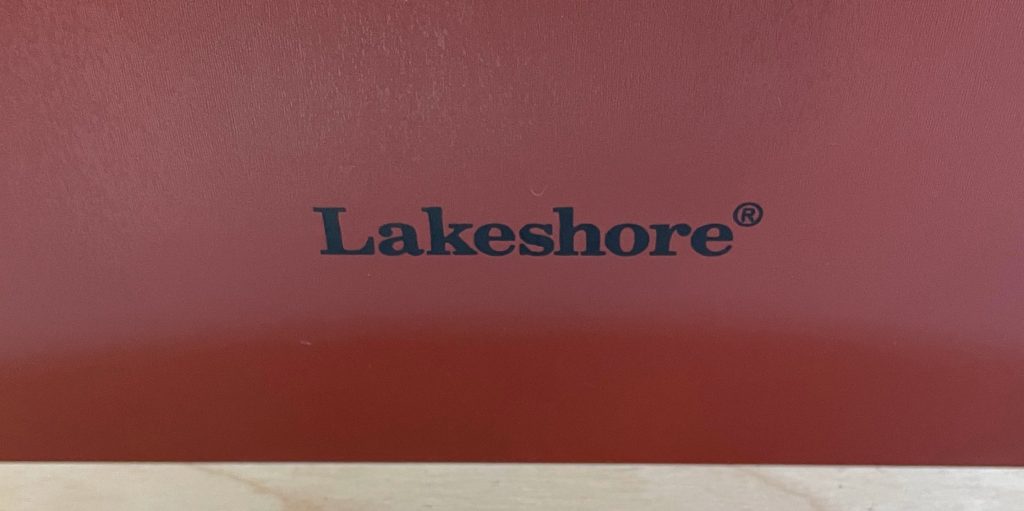 lakeshort logo printed on library wooden dollhouse