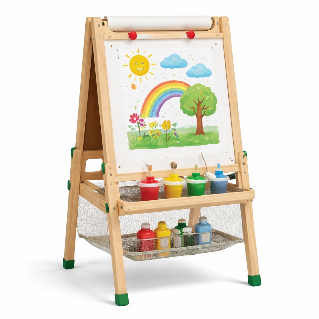 wooden painting easel for kids oddblocks sample